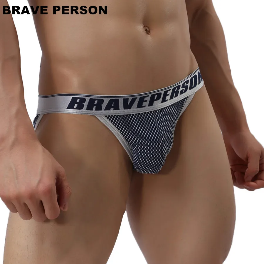 BRAVE PERSON Brand Male Underwear Men Briefs New Arrivals Men\'s Sexy Underpants Low-waist Nylon Underwear Briefs For Man