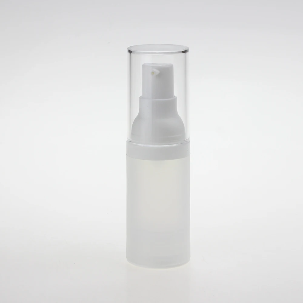 

Wholesale 20ml clear and frosted airless lotion bottle packaging with clear top