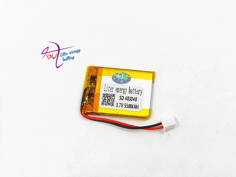 XHR-2P 2.54 550 mAh 403040 3.7 V แบตเตอรี่ polymer lithium ion