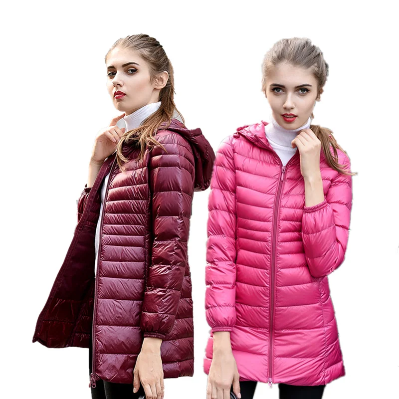 NewBang 6XL 7XL 8XL Women's Jacket Large Size Long Ultra Light Down Jacket Women Winter Warm Windproof Lieghtweight Down Coat