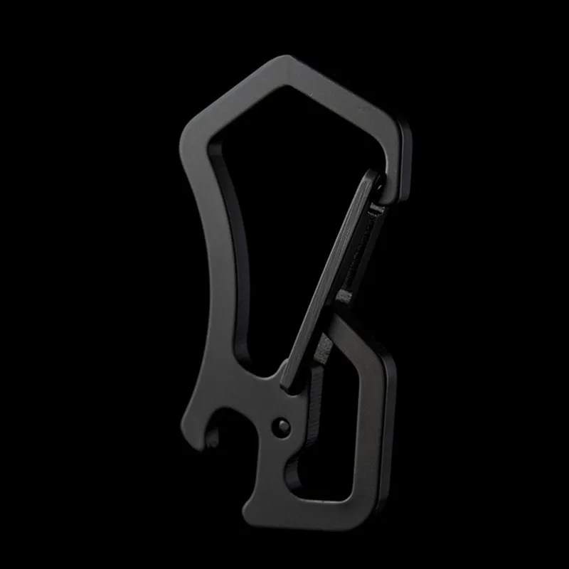 QOONG 2024 High-Grade Keychain Keyrings Portable CNC Tool Key Chain Ring Holder Simple Chic Gift For Men Women For Car Y50