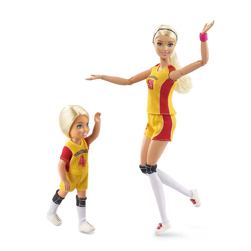 Original Barbie Doll Little Volleyball Coach Fashion Barbie Girl Educational Toy Gift Girl Birthday Present Girl Boneca FRL33