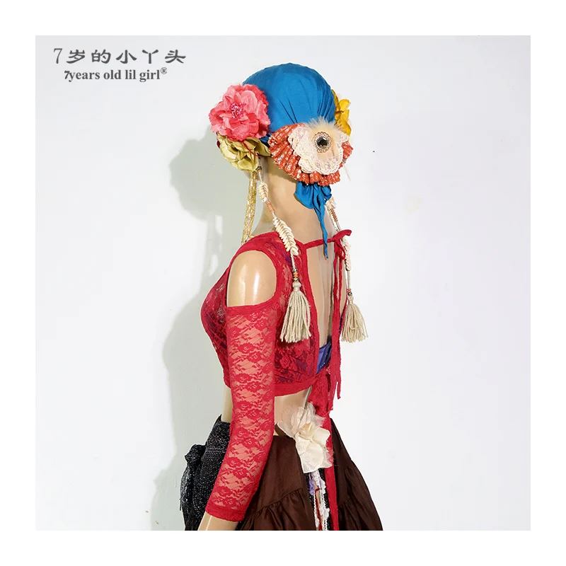 

Lace choli Belly Dance Top Ats Tribal Drop Long Sleeve BDD01