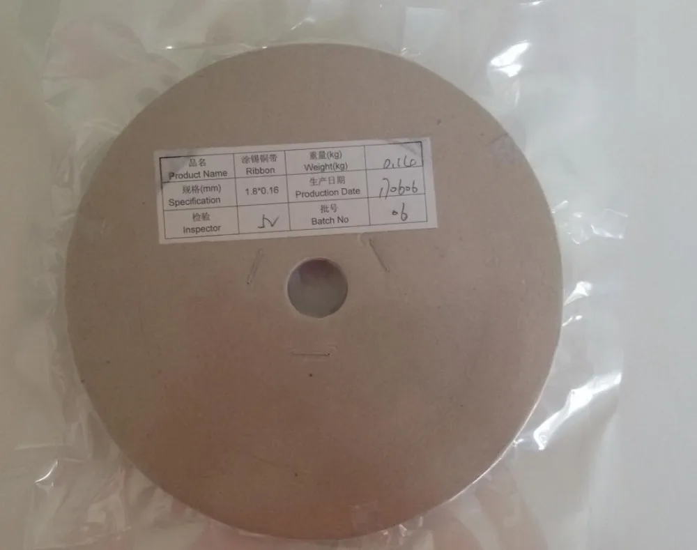 سلك ألواح طاقة شمسية ، خلايا شمسية ، اتصال متوازي ، سلك لحام نحاسي ، عرض من من من من إنتاج من ألواح الطاقة الشمسية ، سماكة من خلال سلسلة