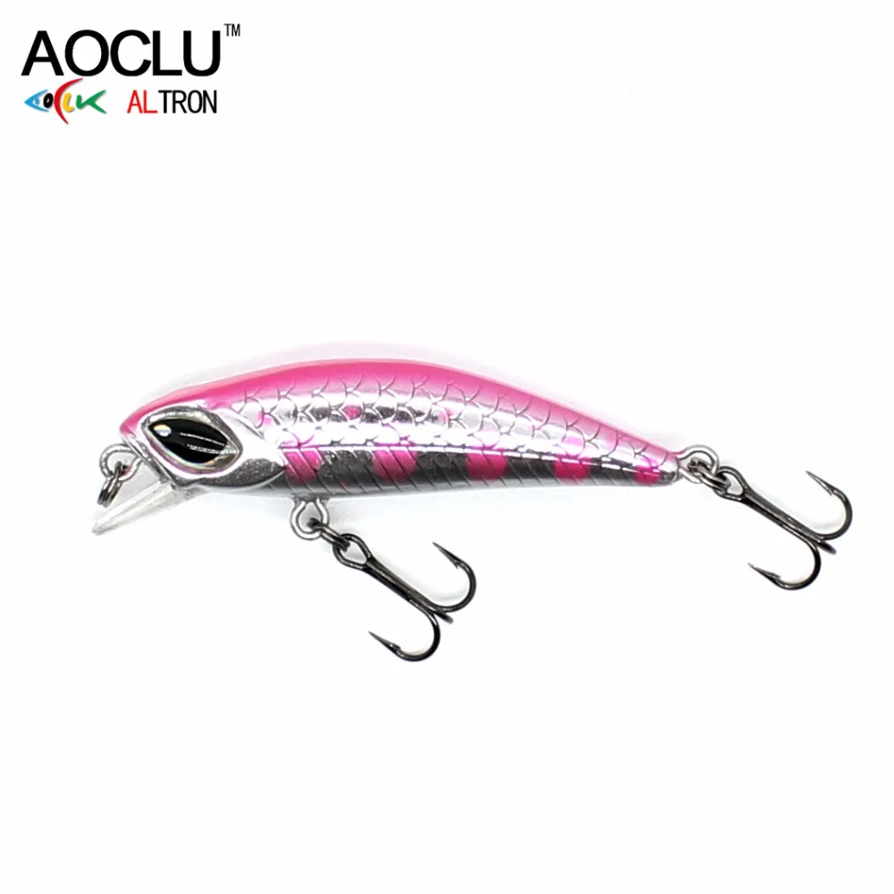 Aoclu-Sinking Minnow Angel rassel, Hart köder Wobbler Köder, Strand, Bass, Jack, Forelle, 14 # VMC Haken, Tauchen, 1,5 m, 45mm, 3,0g – Detail 21