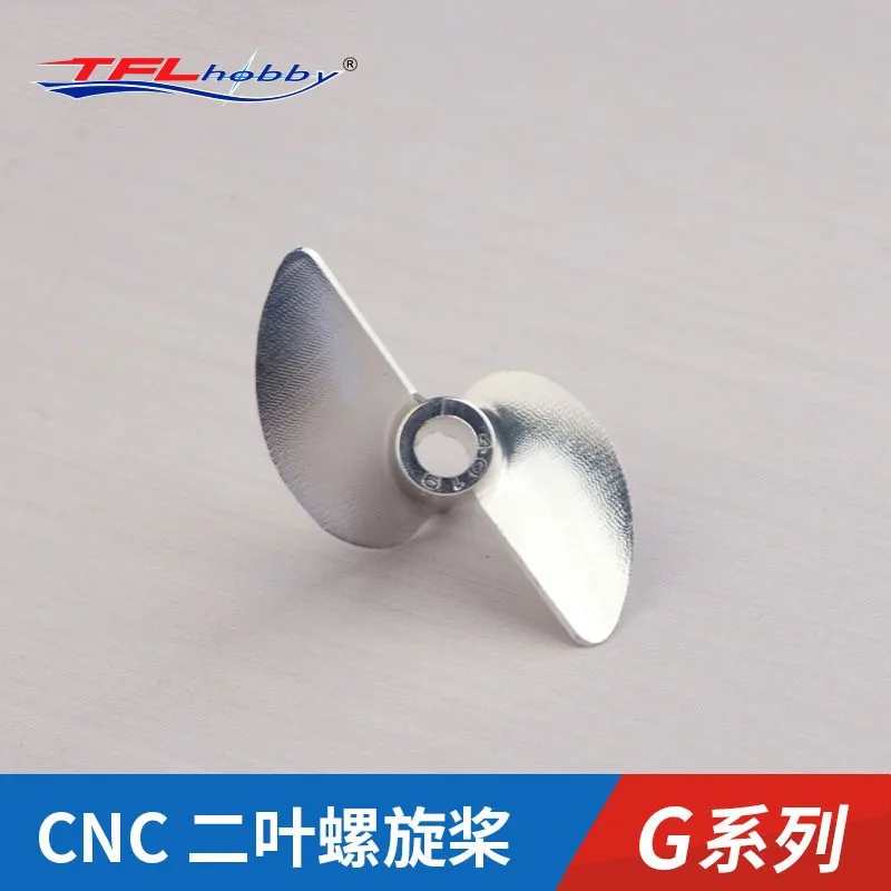 TFL Genuine Parts! 2 Blade G-Series CNC 1.9 Thread pitch Hole Dia 3.18mm/4.0mm Aluminium Propeller for RC boat
