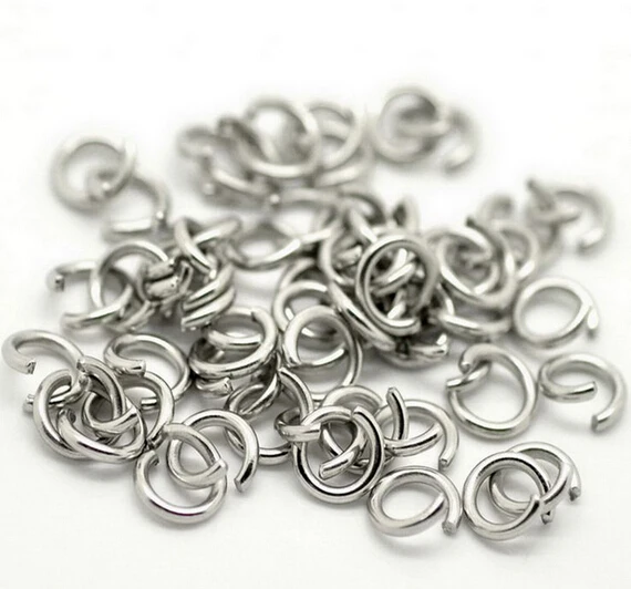 10000pcs /lot Stainless Steel Open Jump Ring & Split Ring Suit for DIY Necklace braccelet