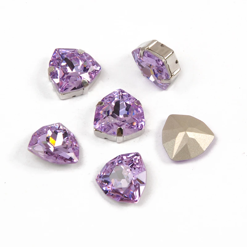 6A Violet Trilliant Strass Sew On Rhinestones With Setting Sewing Rhinestones DIY Dress Jewelry Decorations