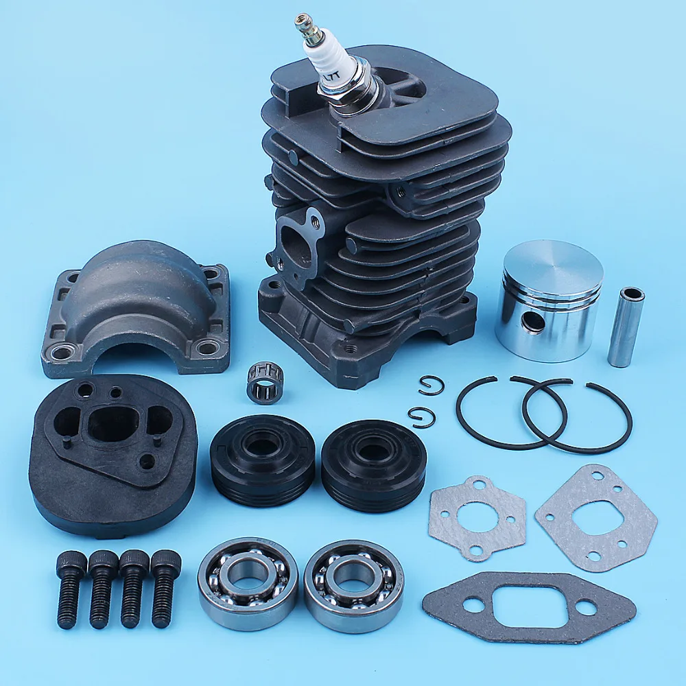 Imagem -02 - Kit de Pistão do Cilindro Pan Crank Rolamento Junta de Vedação para o Cat 335 435 440 338 438 444 Motosserra Mcculloch Mac Nikasil Banhado