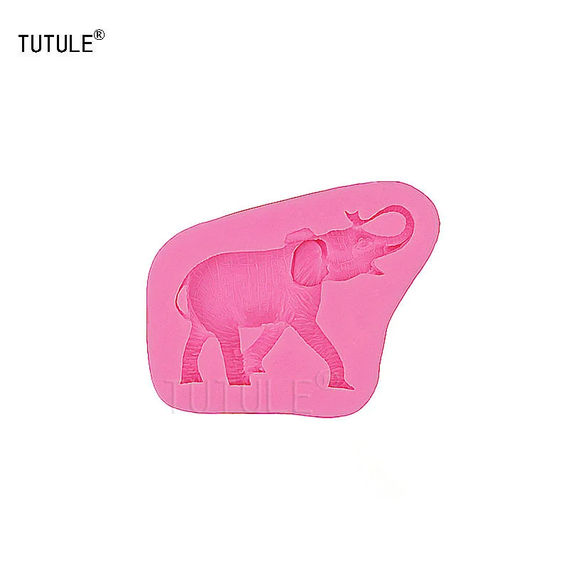 Gadgets - Elephant Flexible Silicone Mold for Polymer Clay Resin Soap Wax Plaster Paper, Metal Cabochons, Jewelry-Mold