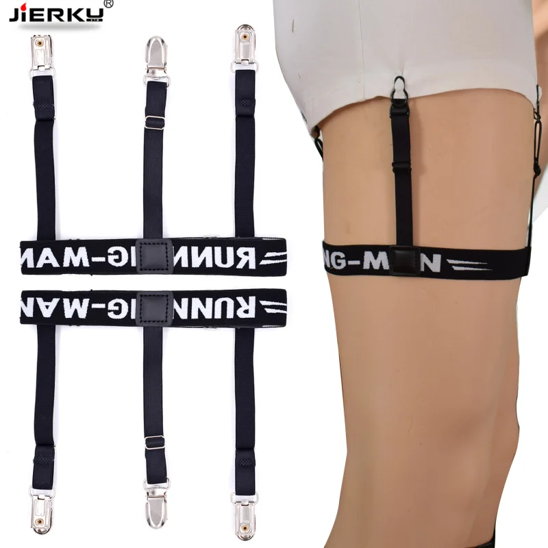 Shirt Garters Man's Shirt Stays Holder Gentleman Leg Suspenders Shirt Braces Elastic Uniform Business strap Shirt Garters 1pair