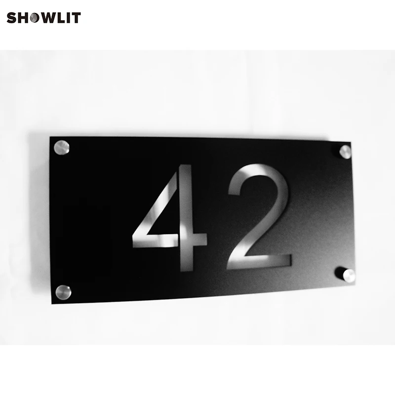 

Custom Made Power Coated Black Craftman Address Plaque