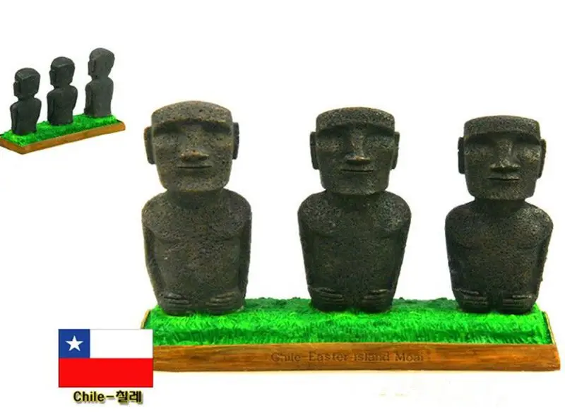 

Hot Sale Easter Island, Chile Creative Resin Crafts World Famous Landmark Model Tourism Souvenir Gifts Collection Home Decor