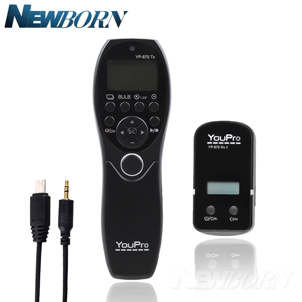 

YouPro YP-870II S2 Wireless Shutter Timer Remote for Sony a7 a7R a7S a7II a7SII a7RII a6500 a6300 a6000 a5100 a5000 a3000 HX300