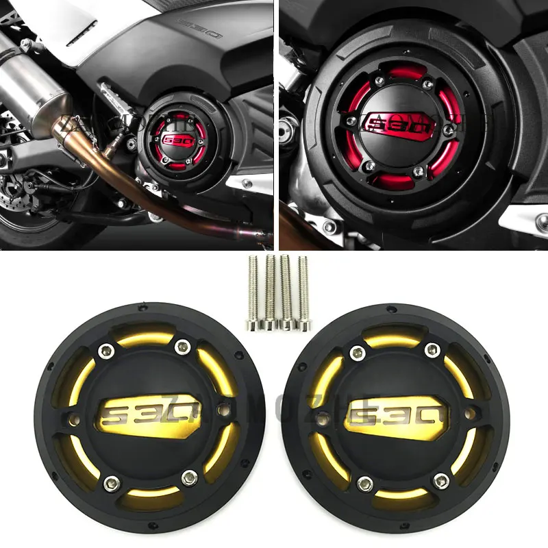 

2 шт. мотоцикл TMAX530 12-15 CNC двигатель статор крышка гвардии для Yamaha T-max 530 2012 2013 2014 2015