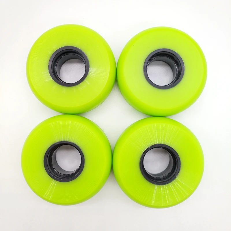 Roda de skate verde 60x24mm 90a 60mm, frete grátis, 8 unidades/lote