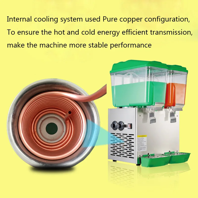 

PL-230C 15L * 2 двухцилиндровая машина для холодных и горячих напитков, диспенсер для напитков, диспенсер для сока для магазина чая с молоком