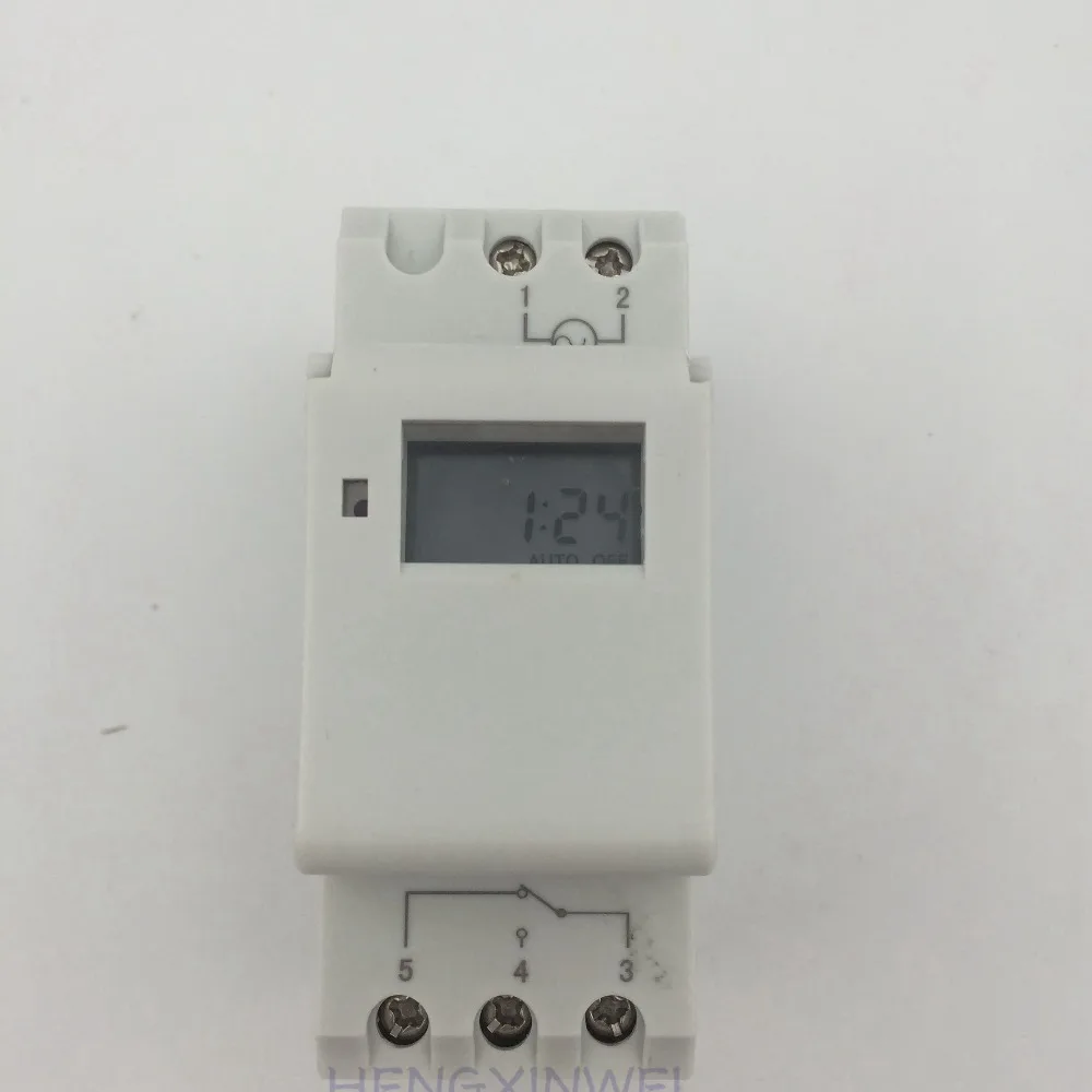 Din Rail Microcomputer Timer THC15A AHC15A  TP8A16  Electronic Programmable Digital TIME Relay Repeat Programs With 8 ON/OFF