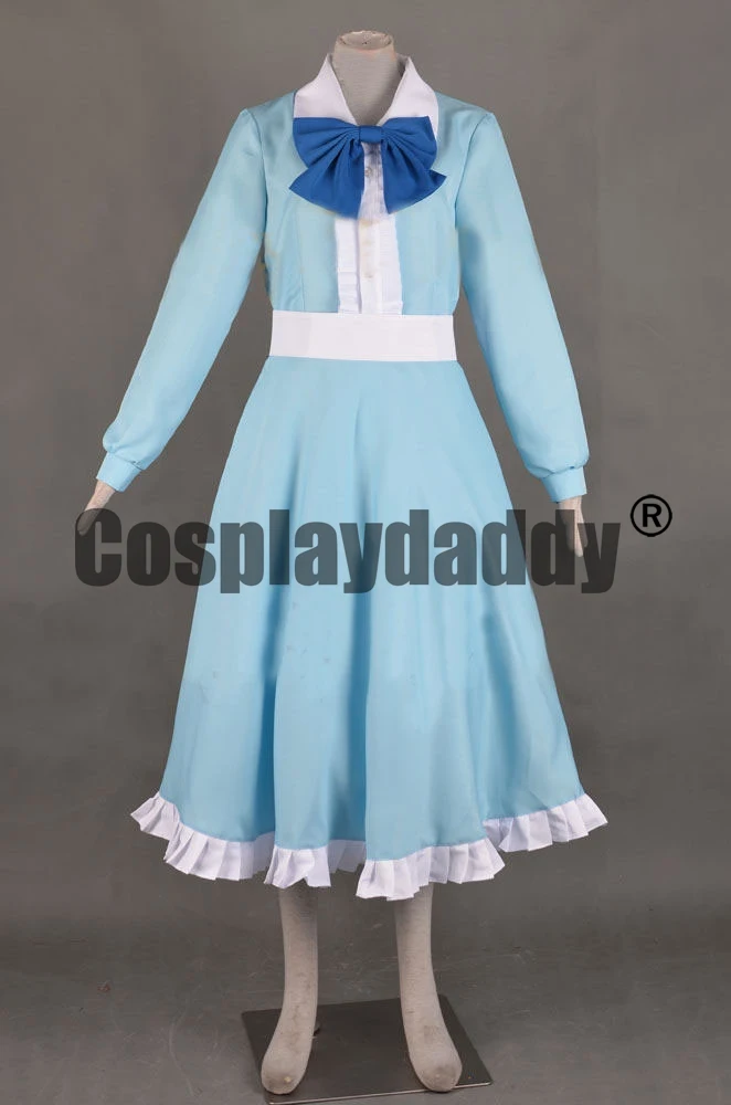 When Marnie Was There Omoide no Marnie Blue Dress Cosplay Costume F006