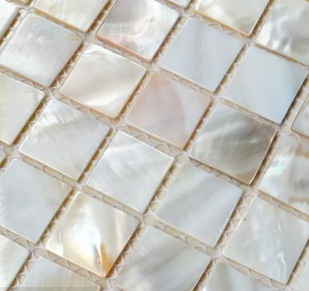 Natural white Mother of pearl tile  shell mosaic tiles kitchen backsplash wall tiles swimming pool Table top DIY photo Frame