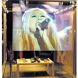 1.524m*0.6m Self adhesive holographic screen film,best holographic rear projection screen foil for display advertising