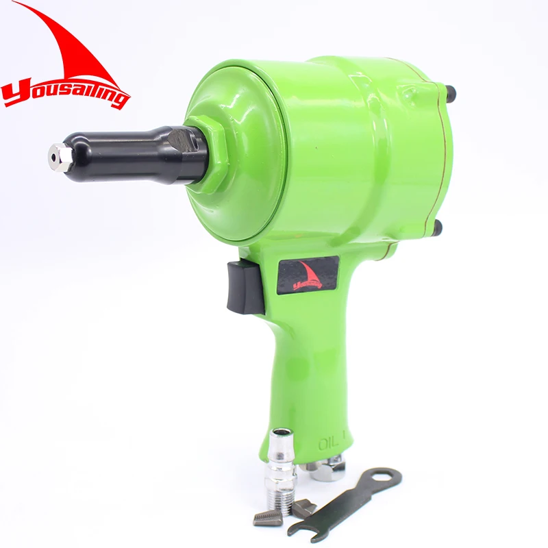 

YOUSAILING Quality Pistol Type Pneumatic Riveter Gun Air Rivets Tool Industrial Level Riveter 18MM Stroke