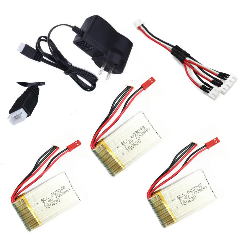 MJX X600 F646 F46 7.4V 700mAh Battery Charger Adapter Spare Parts for MJX 6-axis RC Quadcopter