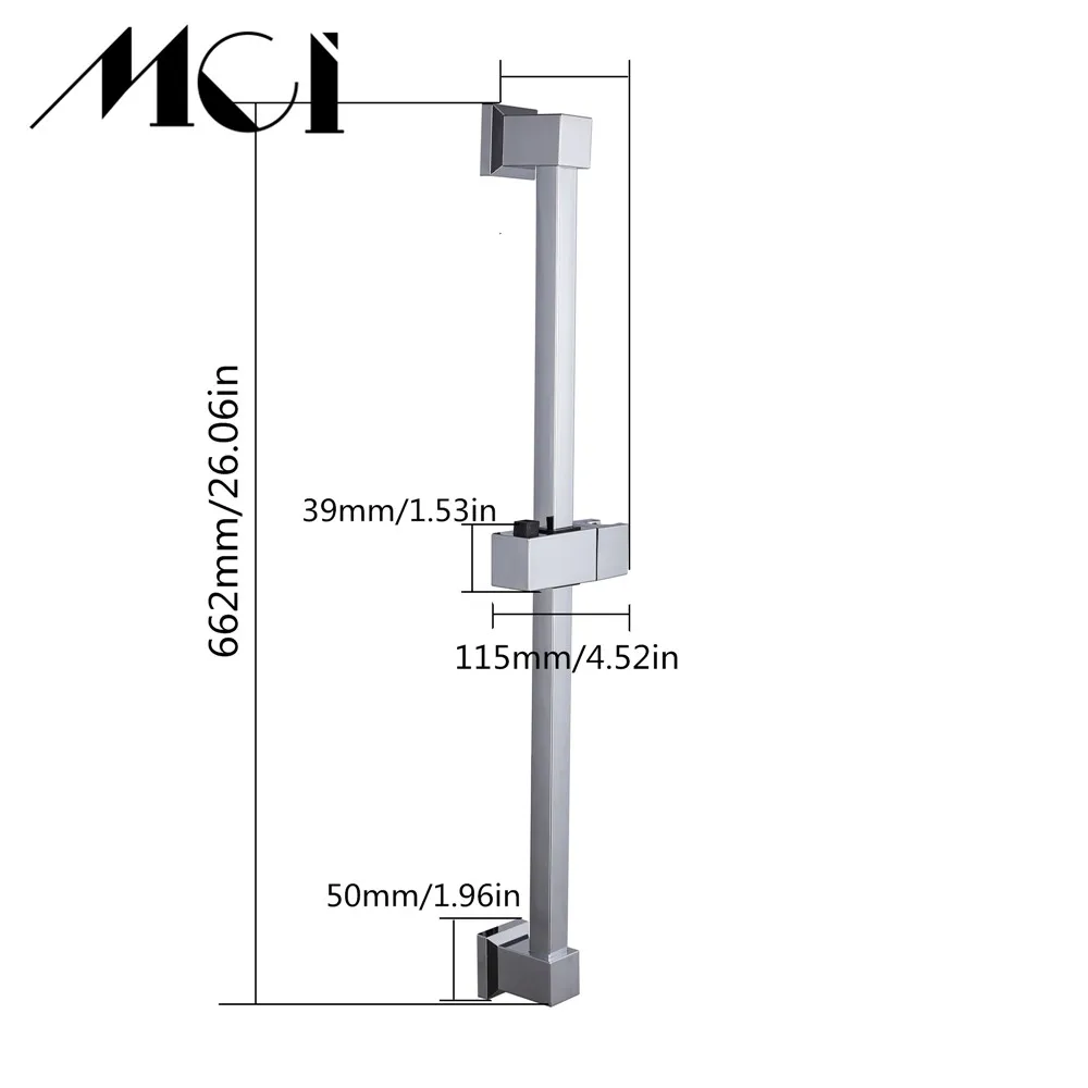 Stainless Steel Shower Sliding Bar Shower Head Rail slider Holder  ABS Sliding Bar Head Holder Bathroom Adjust Heigh Mci