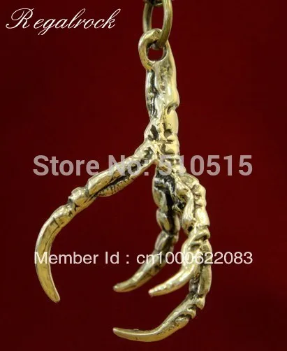 Gothic Wicca Magpie Crow Raven Claw Pendant Oddities Talon Necklace Occult Halloween Jewelry