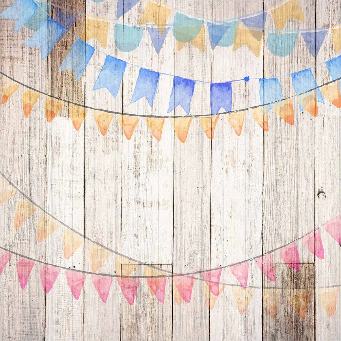 Фоны Allenjoy для студийной фотосъемки с изображением разноцветных акварельных флагов на деревянной доске