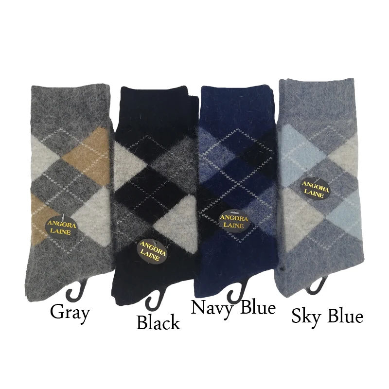 Man Socks High Quality Thick Angola Rabbit&Merino Wool Socks 3pairs/lot Classic Business Winter Warm Socks For Men Long socks