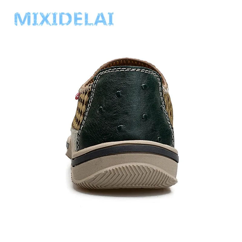 MIXIDELAI Men Shoes New Fashion Sneakers Brand Mesh Shoes High Quality Breathable Sneakers Slip on Summer Casual Shoes For Men