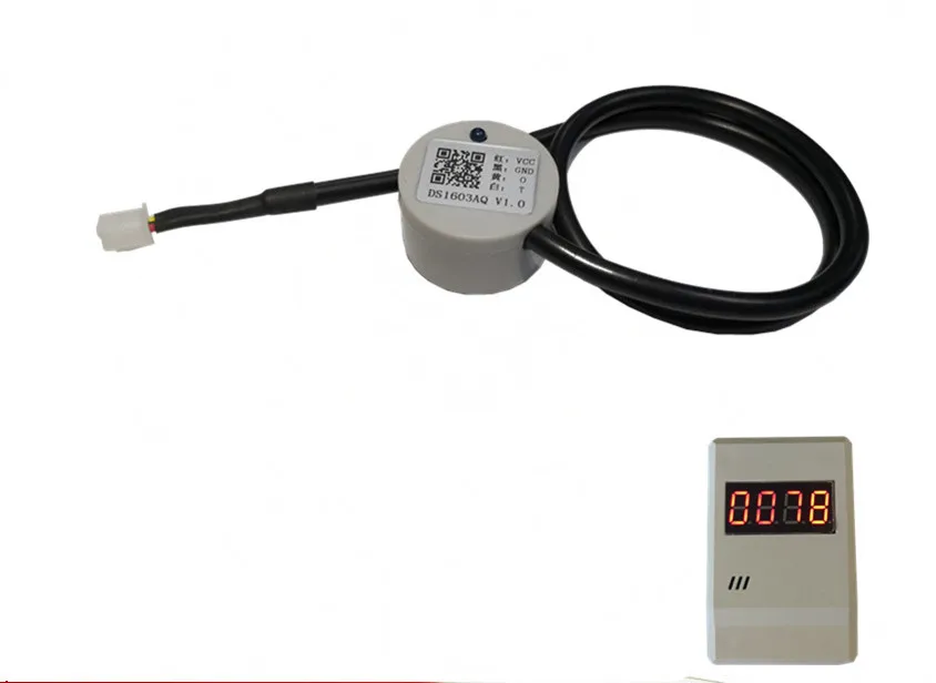 Sensor+display panel Ultrasonic liquid level sensor DN32 Water connection detectinon water level sensor