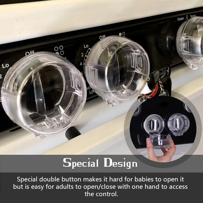 EUDEMON Larger Baby Stove Safety Covers Child Switch Cover Gas Stove Knob Protective Cover Baby Safety Lock Natural Gas Switch