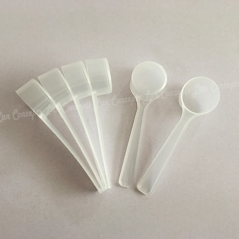 

4 gram translucence Measure Spoons 8ML Plastic Measuring Scoop 4g PP Spoon - 200pcs/lot Free shipping