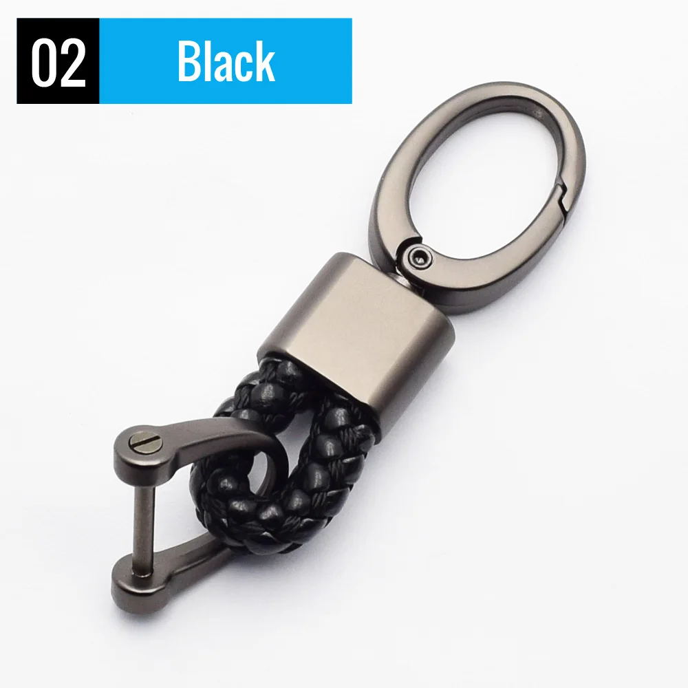 Leather+Alloy Car Key Ring Keychain Holder Room Keyring Motorcycle