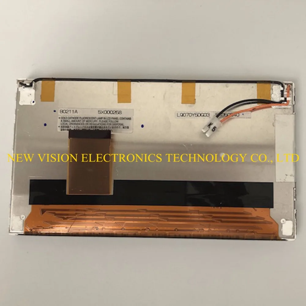 

Original 7 inch LQ070Y5DG03 LCD Display for Industrial Equipment Application