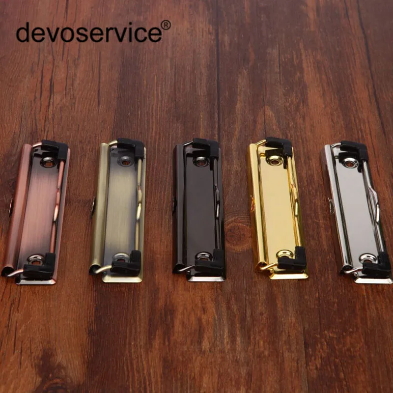 3pcs Good Quality Office Supplies Binder Elastic Clips Menu Clip Writing Board Clip New Hardware Board Folder Student Stationery