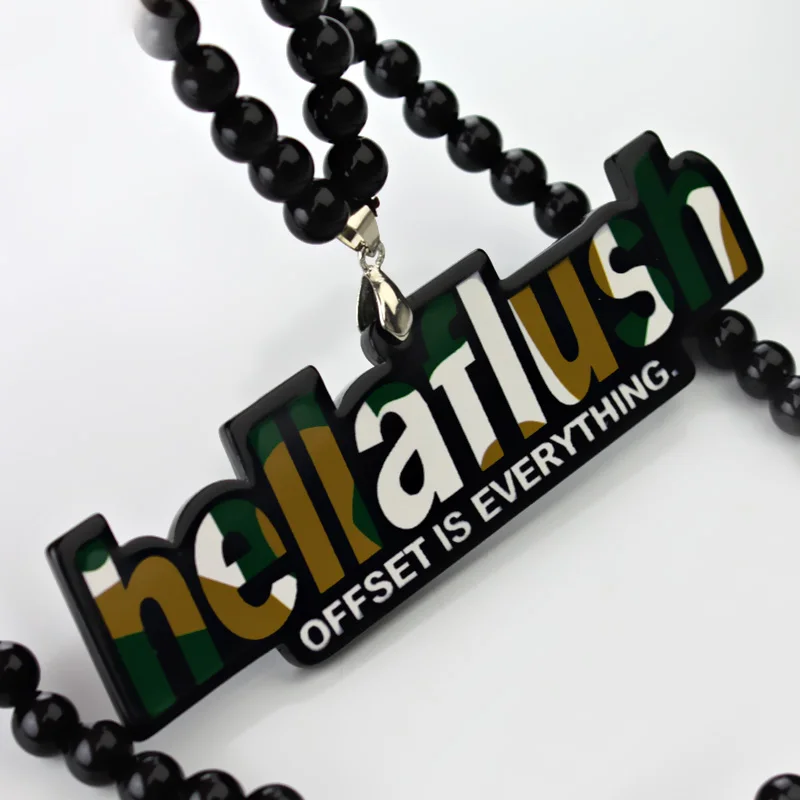 Noizzy Hellaflush Camouflage Car Auto Fashion Pendant JDM Interior Rearview Mirror Ornament Hanging Dangle Acrylic  Styling