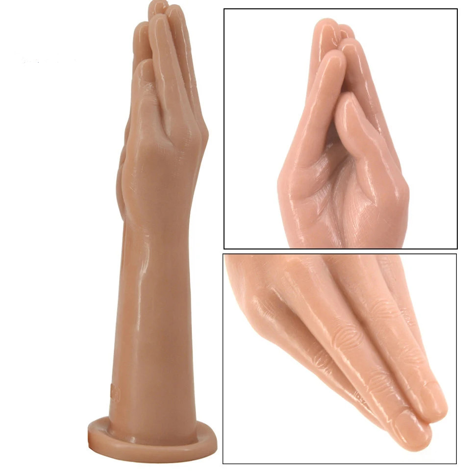 FAAK Real Skin Touch Popular Hand Sex Toy Lifelike Finger Toy High Quality Suck Penis For Vagina Dildo Lesbian Masturbation