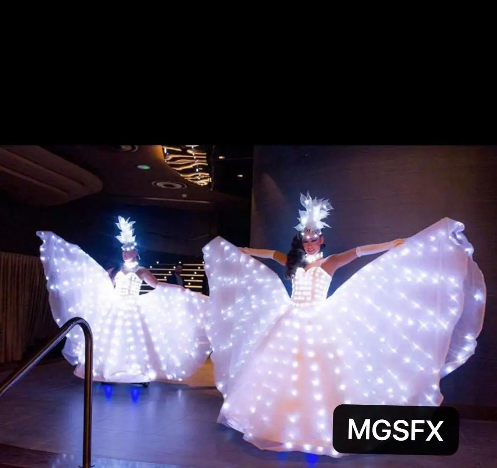 

Women led Dress / LED isis Wings /Girls LED Suits / LED dance Costumes