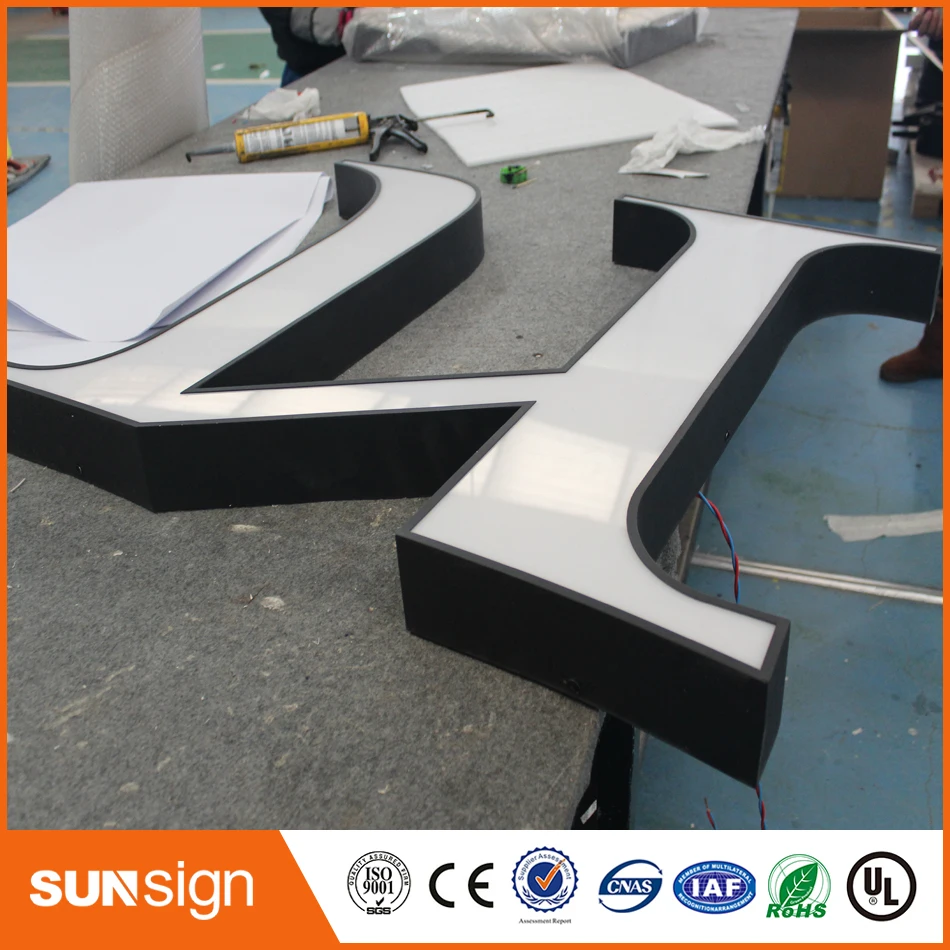 Frontlit LED Acrylic thư ký cho resturant