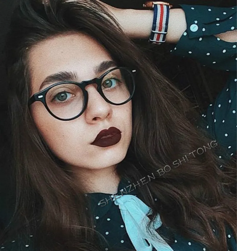 2024 Fashion Women Glasses Frame Men Eyeglasses Frame Vintage Round Clear Lens Glasses Optical Spectacle Frame