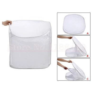 Фотостудия 90x90 см палатка софтбокс куб для съемки светильник фон складной (черный + белый + красный + синий) Новый