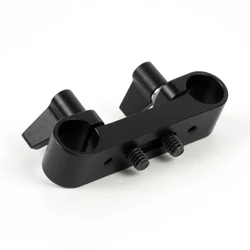 Short Notch Attaching Mount 15mm Rod Clamp Rail Block fr 15mm Rod Support System LWS Camera Rig Armor Cage Studio Production
