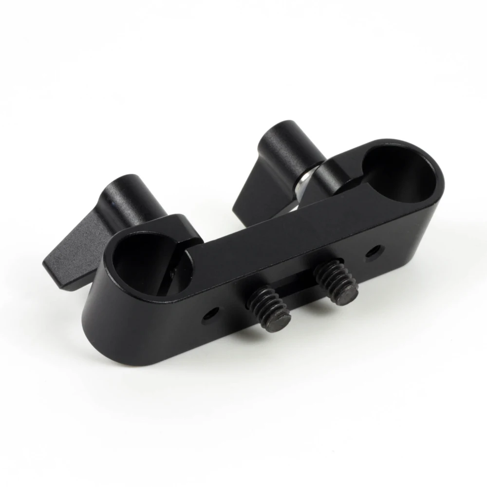 Short Notch Attaching Mount 15mm Rod Clamp Rail Block fr 15mm Rod Support System LWS Camera Rig Armor Cage Studio Production
