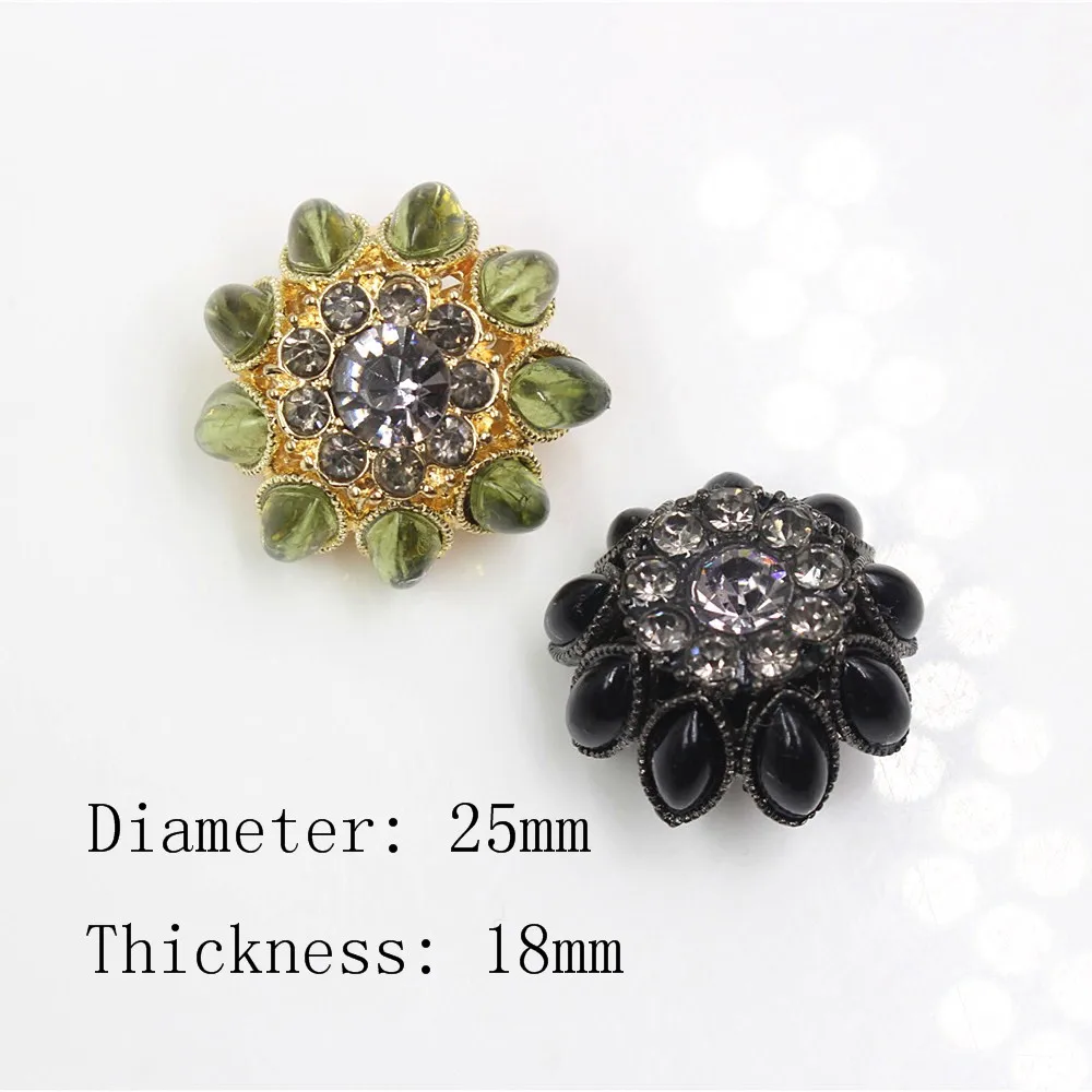 Good quality 25mm metal Rhinestones button sweater coat decoration buttons accessories DIY 1Pcs/Lot SP-0001