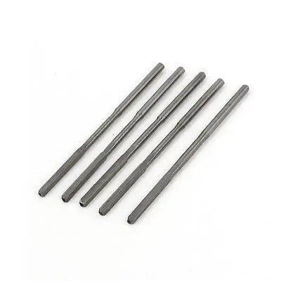 5 Pcs 1.5mm Cutting Dia Straight Shank 4 Flutes HSS Machine Reamer 50mm Long