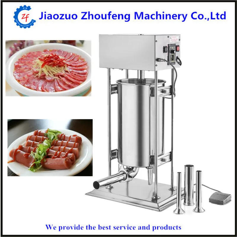 Elettrico automatico salsiccia stuffer verticale macchina di salsiccia di riempimento