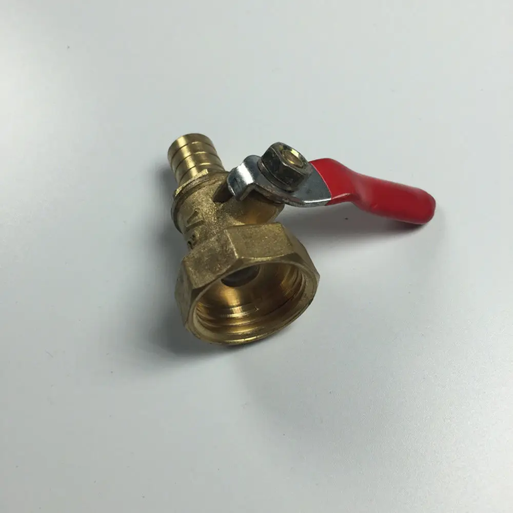 1Pc Gas Water Brass Ball Valve 1/8" 1/4" 3/8" 1/2" Female Thread 10mm Hose Barb Hole Diameter